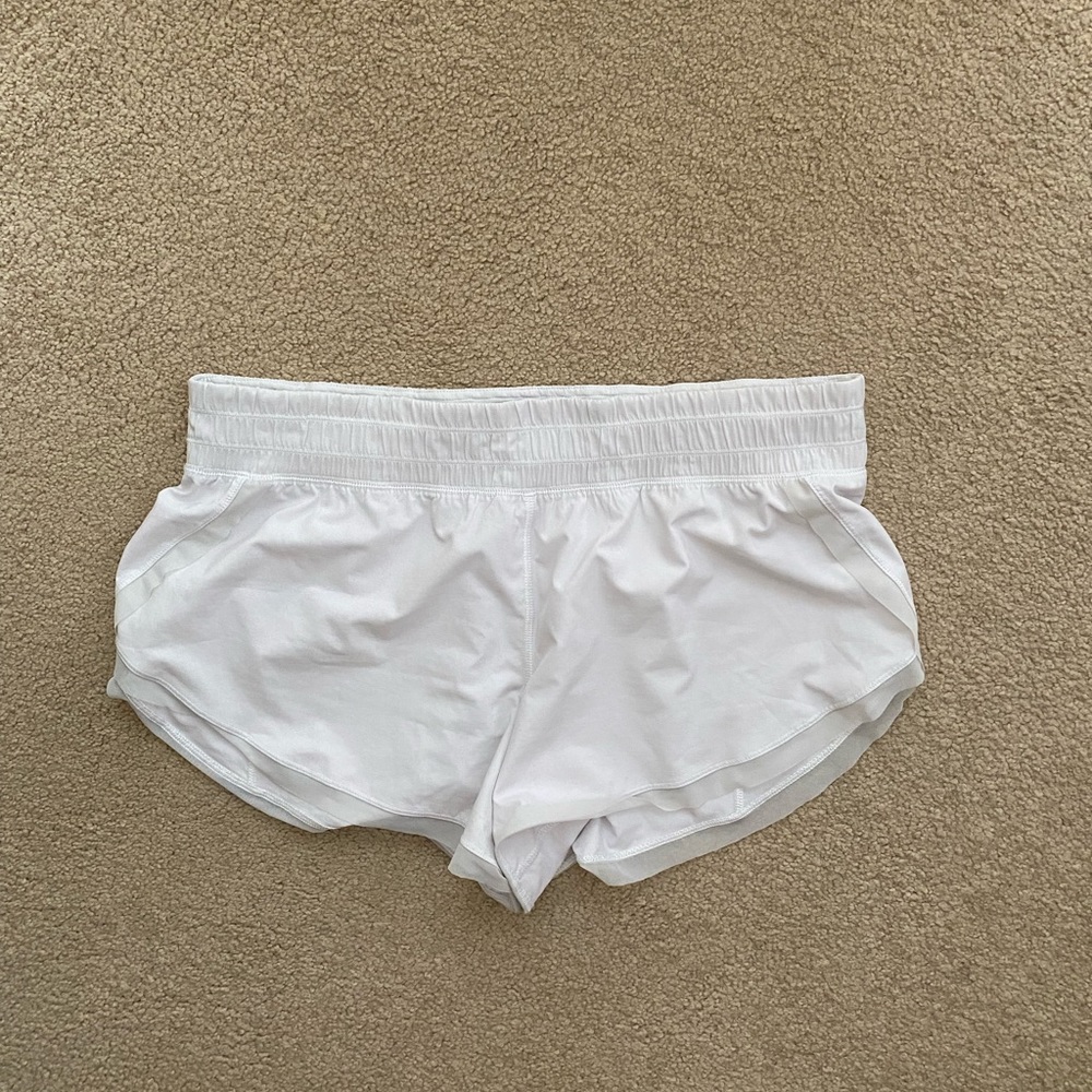 Lululemon Anew White shorts Size 12